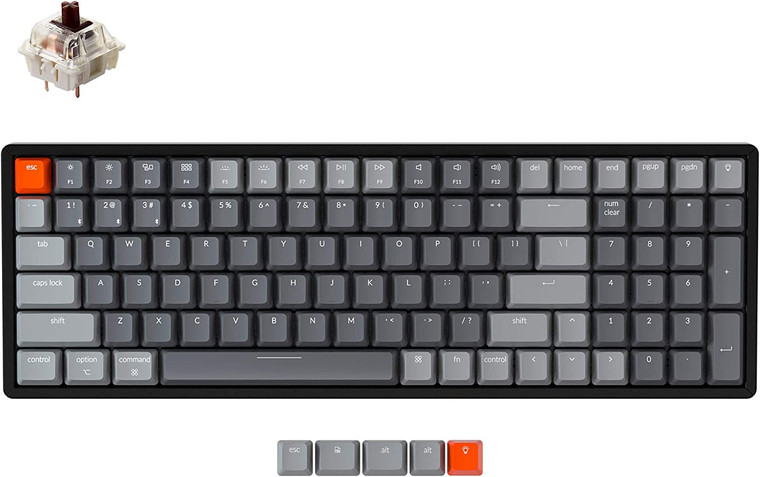 Keychron K4 96% Wireless Bluetooth/USB Wired Gaming Mechanical Keyboard