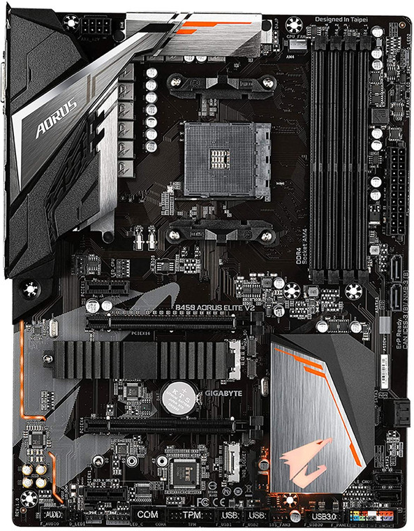 Gigabyte B450 AORUS ELITE V2 AMD Socket B450 AM4 ATX M.2 Desktop Motherboard A