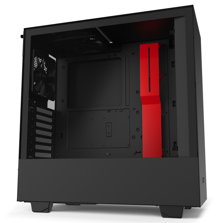 NZXT H510 CA-H510B-BR Black / Red ATX Mid Tower Desktop Computer Case