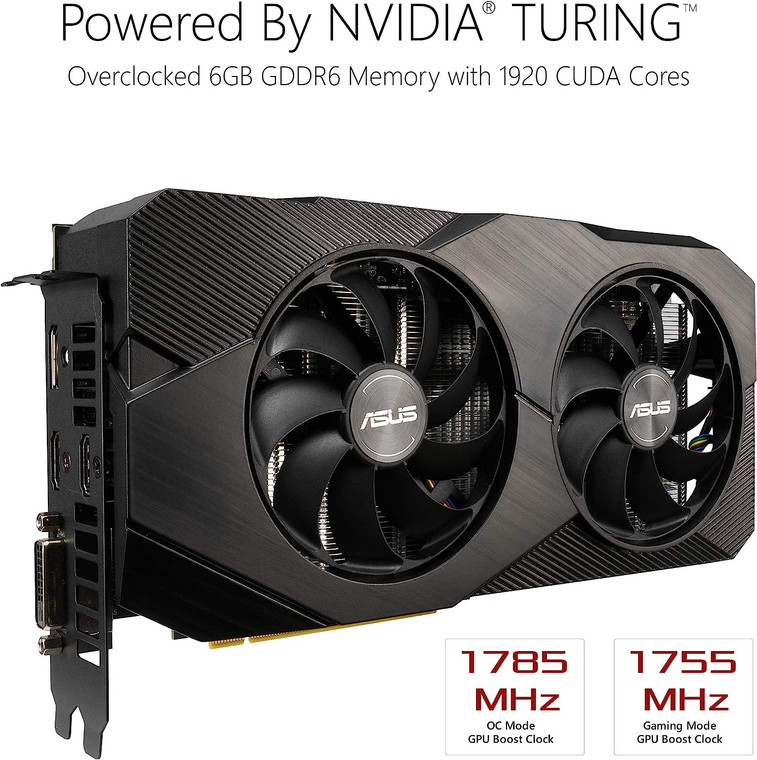 ASUS GeForce RTX 2060 6GB OC EVO GDDR6 Video Graphics GPU