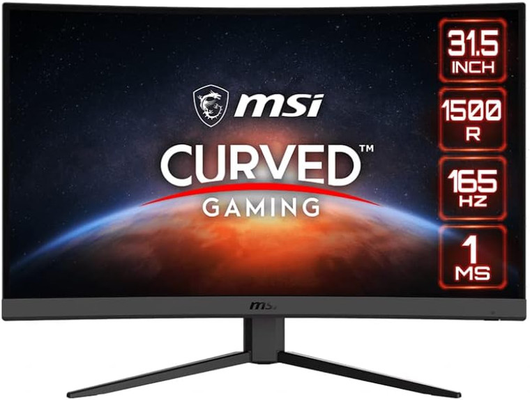 MSI Curved 32" VA LED 1080p 1920x1080 165hz 1ms Optix G32C4W Gaming Monitor