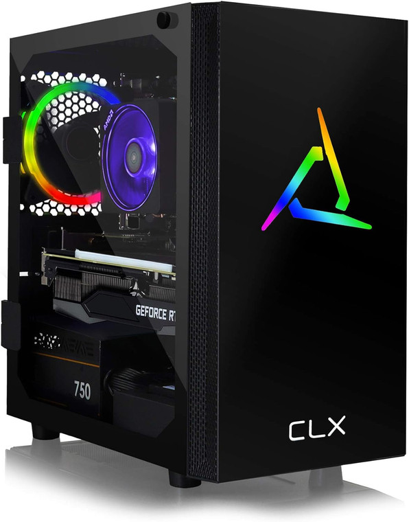CLX Set Ryzen 7 5700X 16GB RAM 1 TB SSD 2TB HDD RTX 3060 Ti Win11 Desktop PC