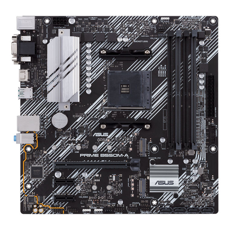 ASUS PRIME B550M-A/CSM AMD Socket B550 AM4 MicroATX M.2 Desktop Motherboard A