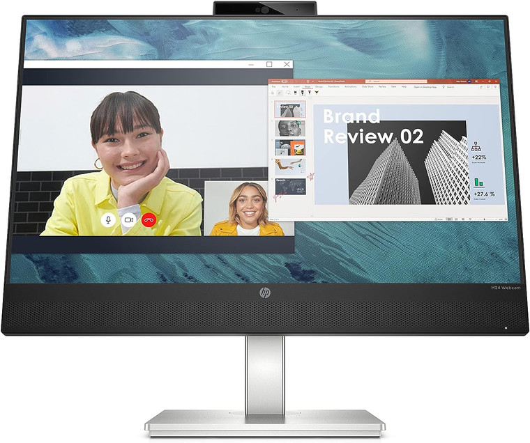 HP Webcam 23.8" IPS LED 1080p 1920x1080 60hz 5ms M24 Webcam Monitor