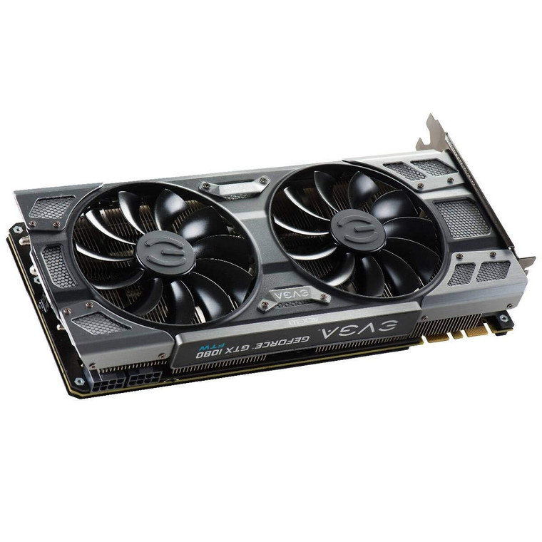 EVGA GeForce GTX 1080 FTW Gaming 8GB GDDR5X RGB LED Double BIOS (08G-P4-6286-KR)