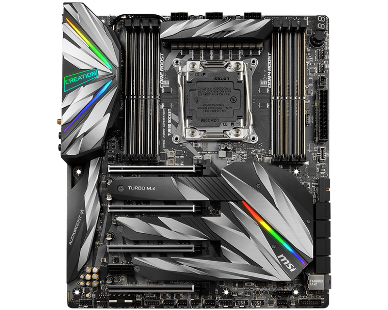 MSI MEG X299 CREATION Intel LGA 2066 Extended ATX Desktop Motherboard