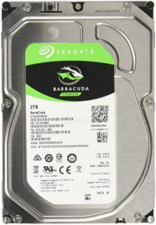 Seagate Barracuda ST2000DM008 2 TB 3.5" Internal Hard Drive HDD