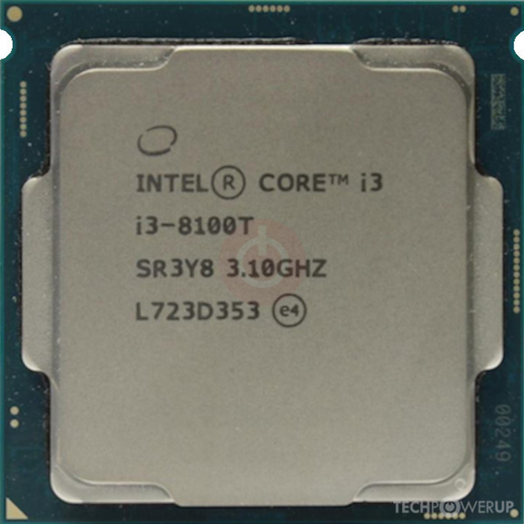 Intel Core I3-8100T 3.1 GHz up to N/A GHz Turbo CPU Processor