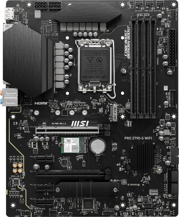 MSI PRO Z790-S WIFI Intel LGA 1700 Z790 ATX M.2 Desktop Motherboard A