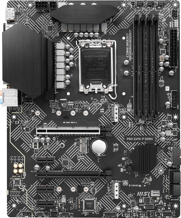 MSI PRO Z690-P DDR4 Intel LGA 1700 Z690 ATX M.2 Desktop Motherboard A