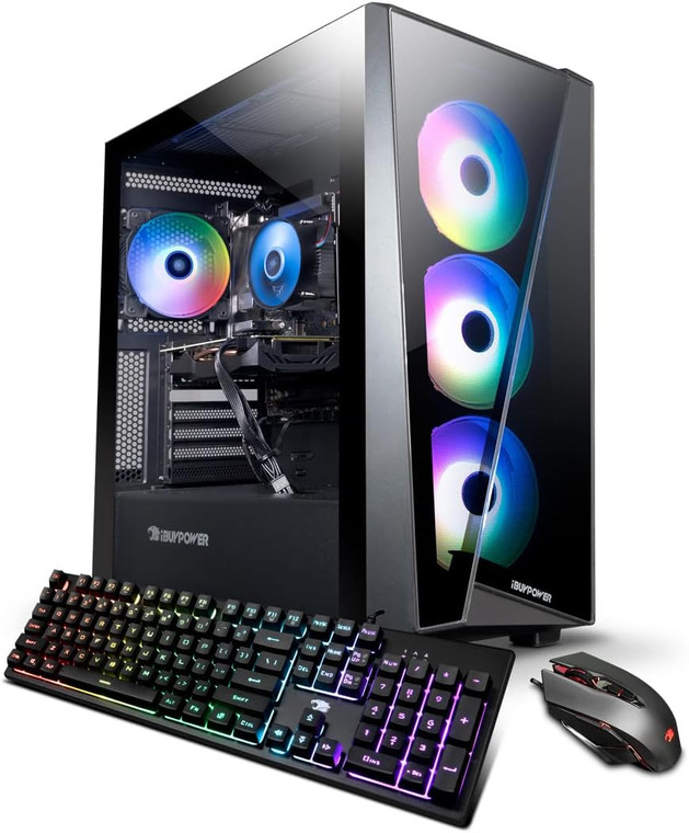 iBUYPOWER i3-12100F 8GB 500GB SSD GTX 1650 4GB Win11 Gaming Desktop PC