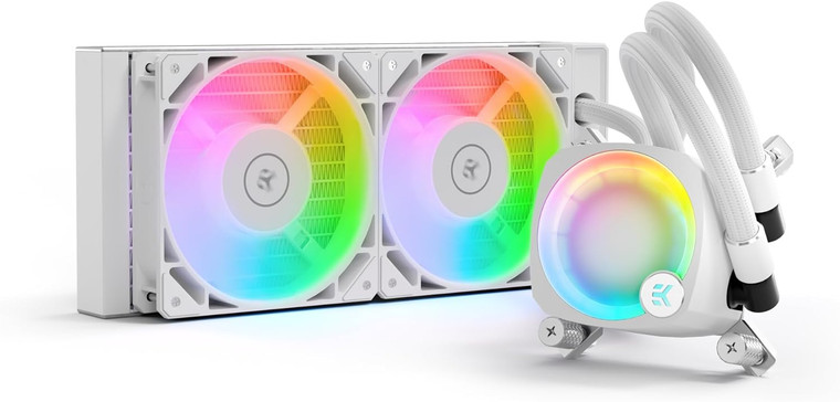 EK Nucleus AIO CR240 Lux White D-RGB All-in-One Liquid CPU Cooler