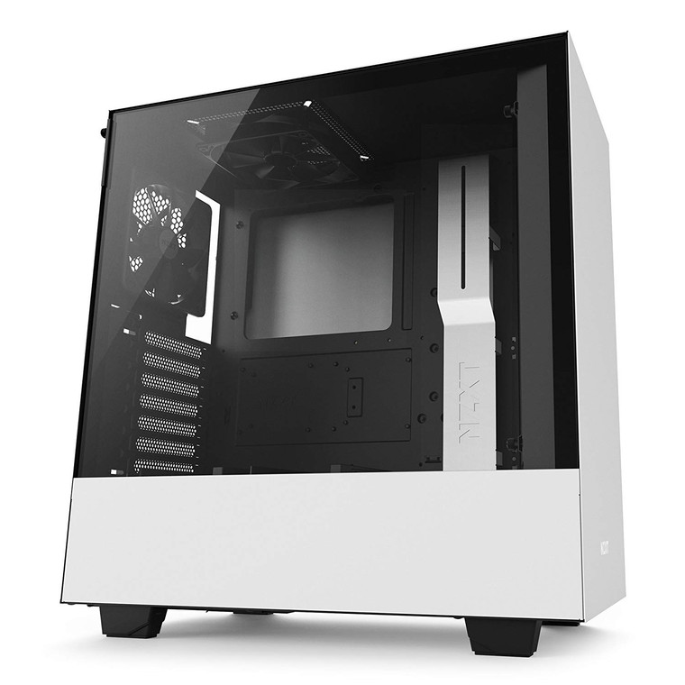 NZXT H500 White ATX Mid Tower Case Tempered Glass Desktop Computer Case Reconditioned