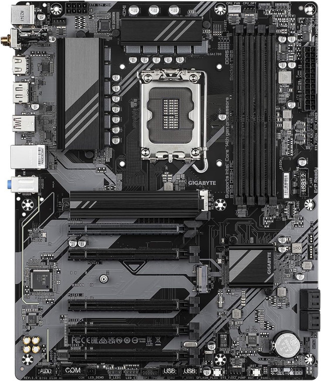 GIGABYTE B760 DS3H AC DDR5 Intel LGA 1700 B760 ATX M.2 Desktop Motherboard A