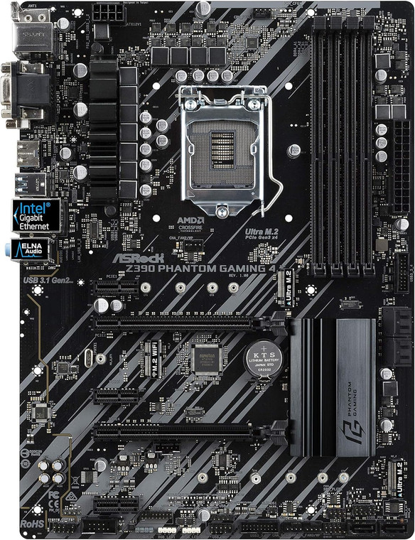 ASRock Z390 PHANTOM GAMING 4-IB Intel LGA 1151 Z390 1151 ATX Motherboard A