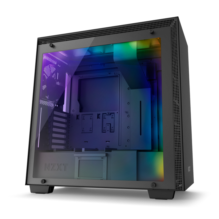 NZXT H700i Black RGB ATX Mid Mid Tower Case Tempered Glass Desktop Computer Case Reconditioned