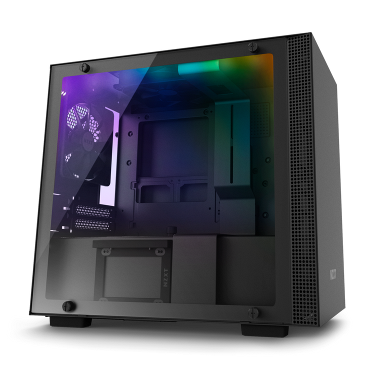 NZXT H200i Black RGB Mini-ITX Mini Tower Case Tempered Glass Desktop Computer Case Reconditioned