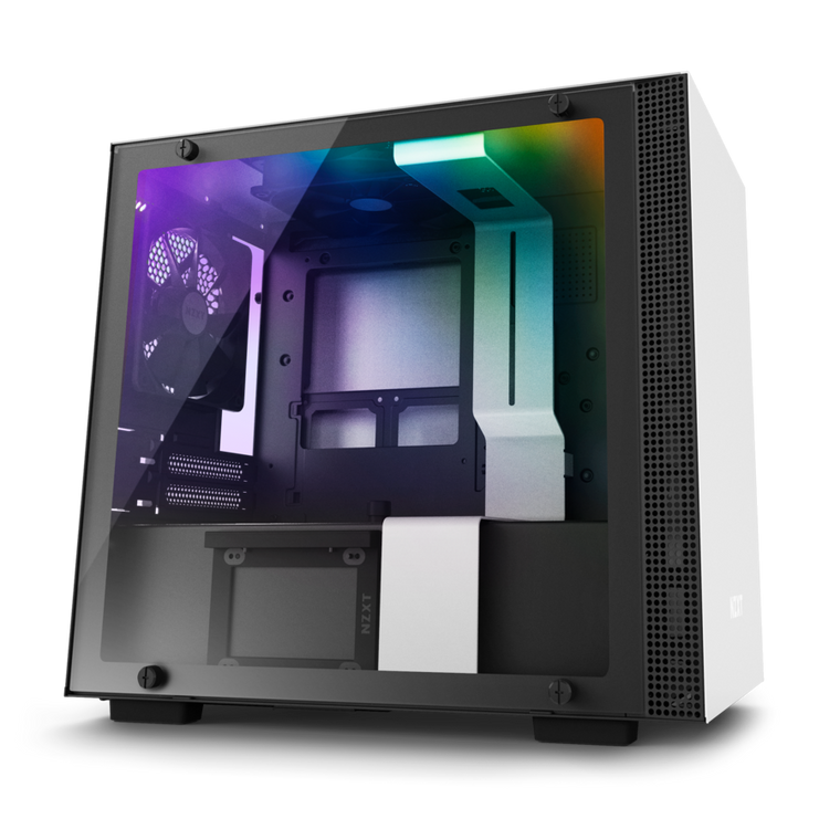 NZXT H200i White RGB Mini-ITX Mini Tower Case Tempered Glass Desktop Computer Case Reconditioned