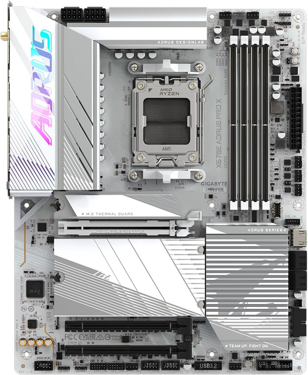 Gigabyte X670E AORUS PRO X AMD X670 AM5 Extended ATX Desktop Motherboard