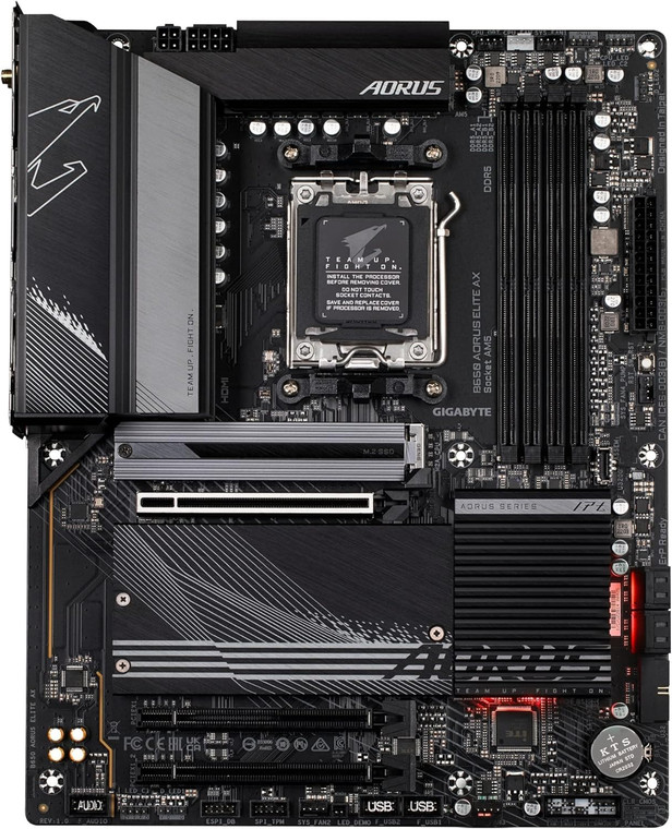 Gigabyte B650 AORUS ELITE AX AMD B650 AM5 ATX Desktop Motherboard