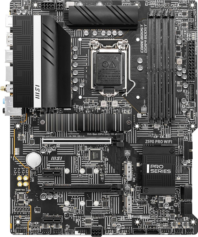 MSI MSI Z590 PRO WIFI Intel Intel Z590 LGA ATX M.2 Desktop Motherboard