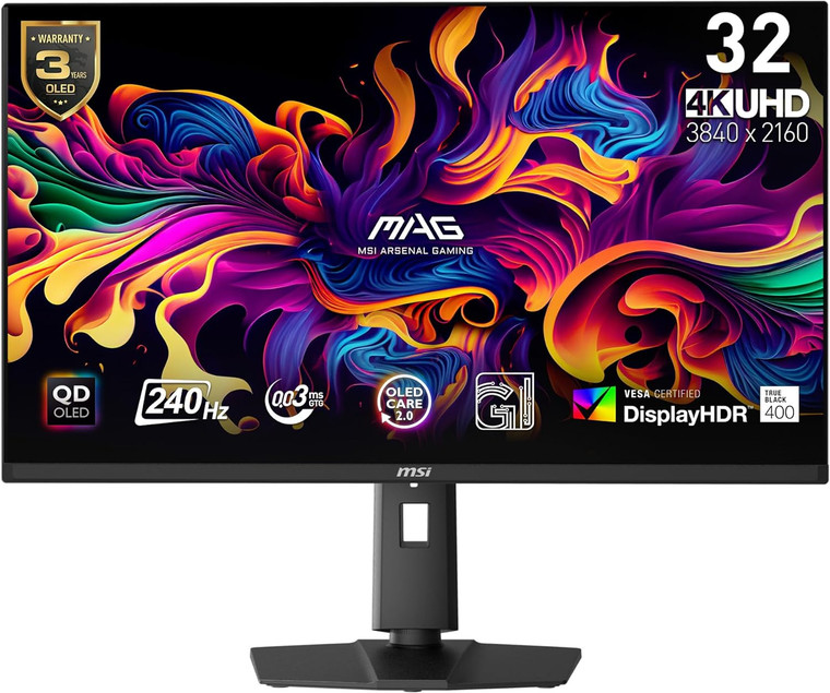 MSI MAG 321UPX QD-OLED QD-OLED 32 in 240 Hz 3840 x 2160 Flat (Gaming Monitor)