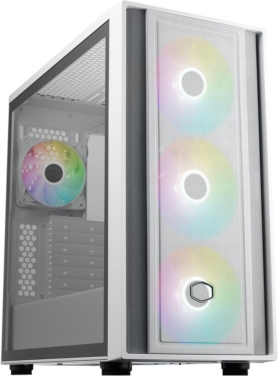 Cooler Master Masterbox 600 White MB600-WGNN-S00 ATX Mid Desktop Computer Case