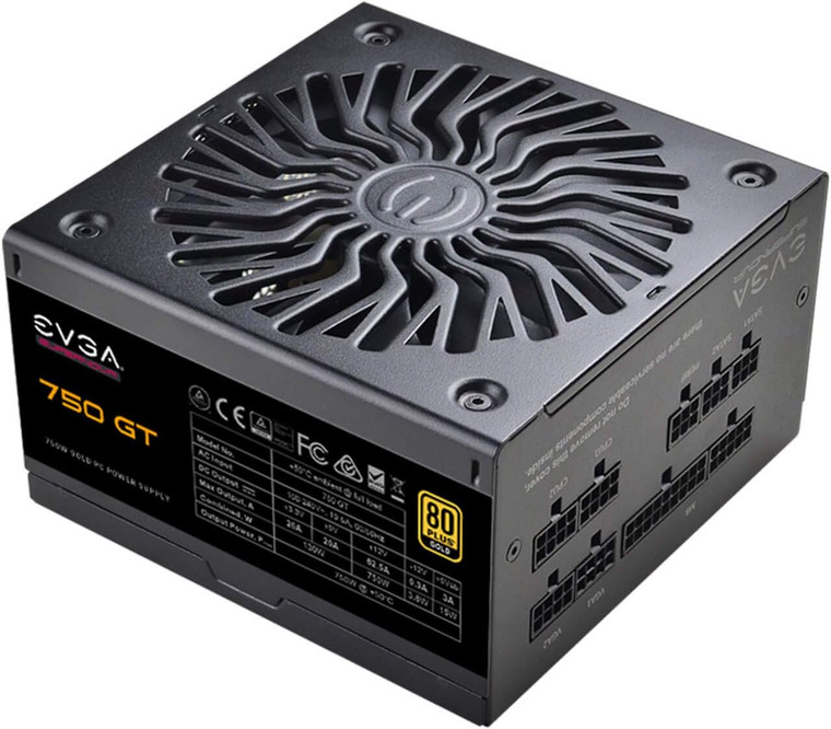 EVGA 750 GT 80 Plus Gold 750W Fully Modular Power Supply PSU