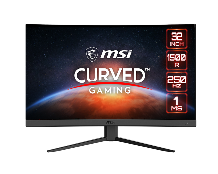 MSI G32C4XS 31.5" 1ms 1920 x 1080 (FHD) 250Hz Curved Gaming Monitor