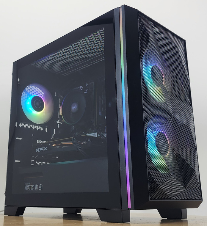 Gaming PC Ryzen 5 3600 16GB RAM 256GB SSD + 1TB HDD RX 470 8GB Win11 Computer