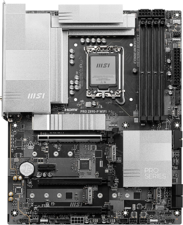 MSI PRO Z890-P WIFI Intel LGA 1851 DDR5 ATX Desktop Motherboard
