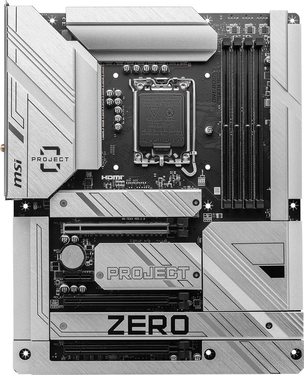 MSI Z790 PROJECT ZERO Intel LGA 1700 DDR5 ATX Desktop Motherboard
