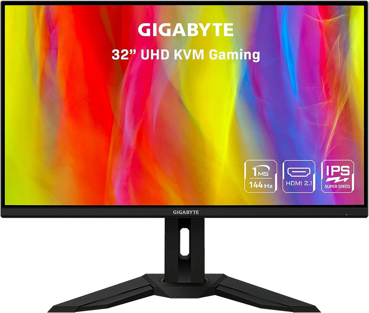 Gigabyte KVM 32" IPS LED 4K UHD 3840x2160 144hz 1ms M32U Gaming Monitor C Grade
