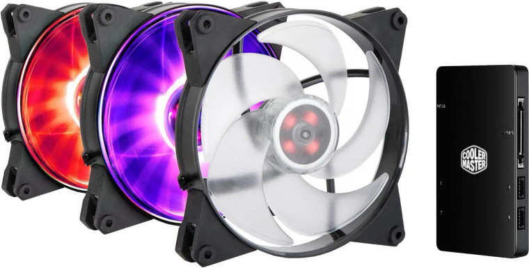 Cooler Master MasterFan Pro 140 mm Air Pressure RGB Case Fan 3 Pack Cooler Master MasterFan Pro 140 mm Air Pressure RGB Case Fan 3 Pack
