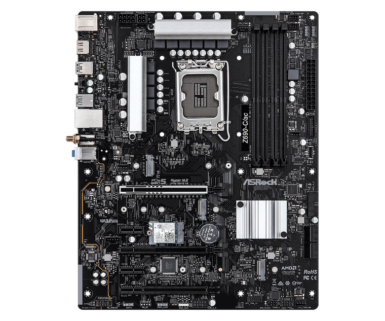 ASRock Z690-C-AC Intel LGA 1700 DDR4 ATX Desktop Motherboard