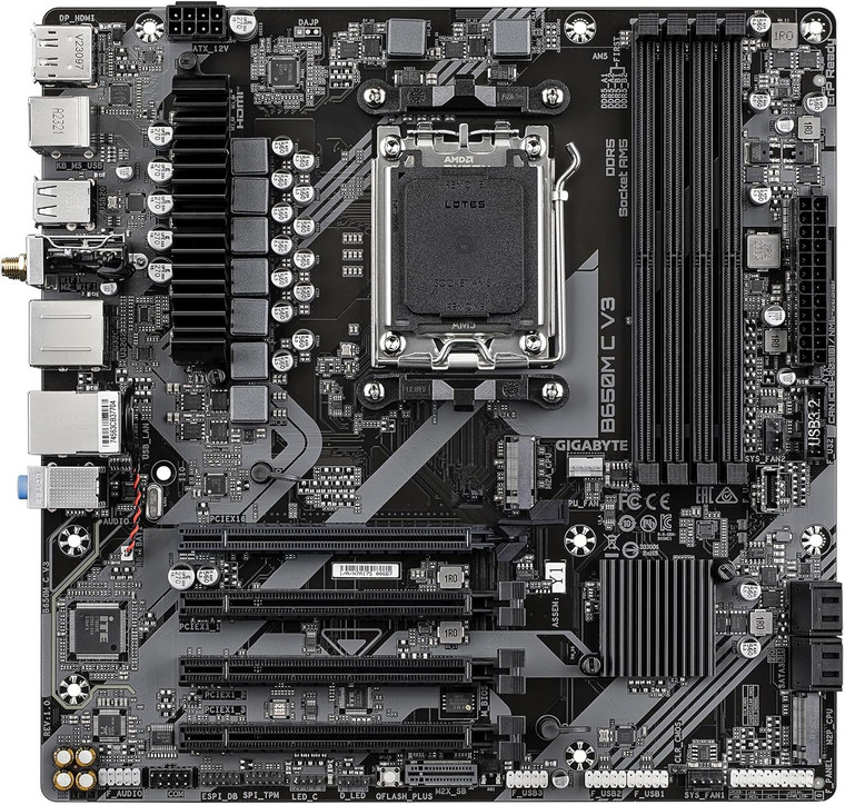 Gigabyte B650M C V3 AMD AM5 MicroATX DDR5 Desktop Motherboard