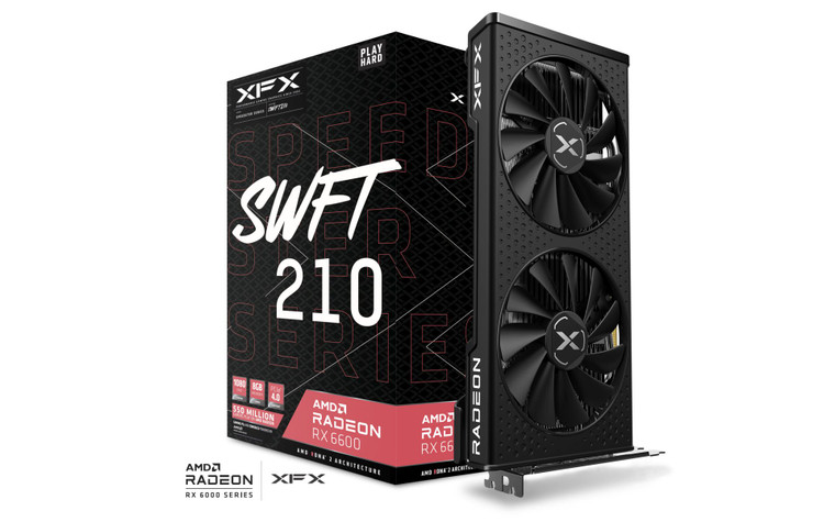 XFX Speedster SWFT 210 AMD Radeon RX 6600 Core 8GB GDDR6 Video Graphics Card