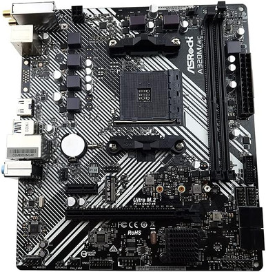 Asrock A 520M-HVS DDR4 micro ATX AM5 Motherboard: A520M-HVS Asrock A 520M-HVS DDR4 micro ATX AM5 Motherboard: A520M-HVS