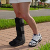 Prevent and eliminate pain caused by the unbalanced stride caused by orthopedic walking boots and shoes.