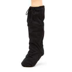 Slickerz! in Black. Notice the drawstring that keep Slickerz! snug and in place, eliminating the problem of having rain, snow or sand, get in your cast.