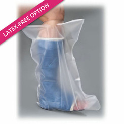 LATEX-FREE OPTION: AquaShield USA Watertight Cast Protector for Legs 