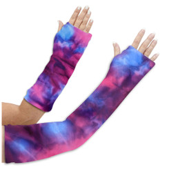 Welcome Tie Dye Pink Purple to the CastCoverz! family of fun designs. 
Pinks and Purples are splashed across your cast sure to bring a smile to your face ... and your friends!