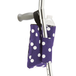 Forearm CrutchWear Bag in Purple Polka