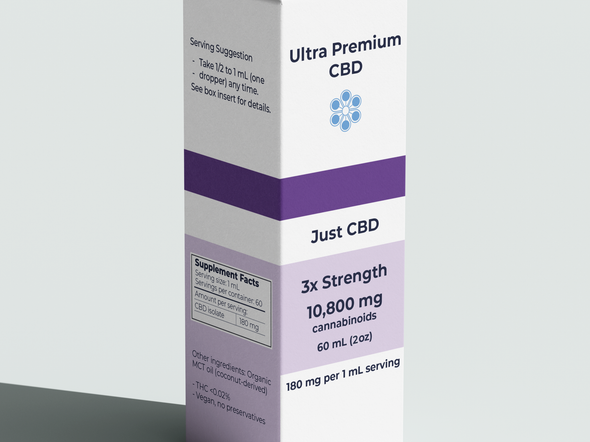 Just CBD 3x Strength Double Bottle