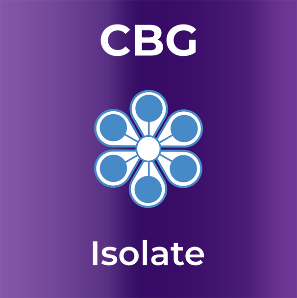 Ultra Premium Isolates CBG bottle label