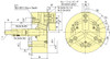 Kitagawa 12 3 Jaw Closed Center Power Chuck Plain Back N-12