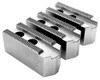 1.5mm x 60° Soft Top Jaws for 6 Power Chuck, Pointed, Aluminum, PK3, KT 6400AP