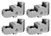 Bison Hard Top Jaws for 10 Independent Chuck, 4pc, 7-890-209