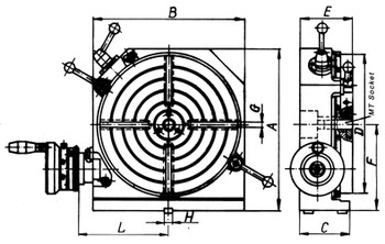Bison 10 Horizontal & Vertical Low Profile Rotary Table 7-621-010 Bison 10 Horizontal & Vertical Low Profile Rotary Table 7-621-010