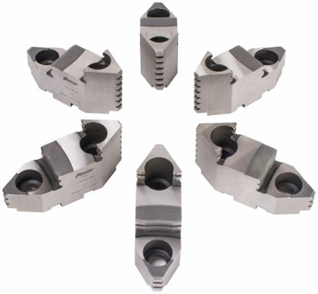 TMX Hard Top Jaws for 12 6 Jaw Scroll Chuck, 6 Piece Set, 3-883-612P